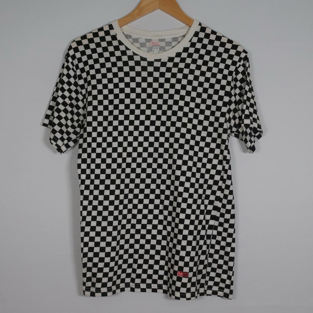 2 PACK - Supreme Hanes Checkerboard Tee